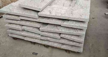 三门峡芝麻白蘑菇石，自然面