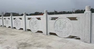 三门峡芝麻白河道栏杆 石材栏杆