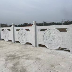 三门峡芝麻白河道栏杆 石材栏杆