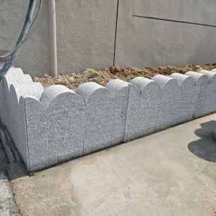 三门峡芝麻白花边石  围边石