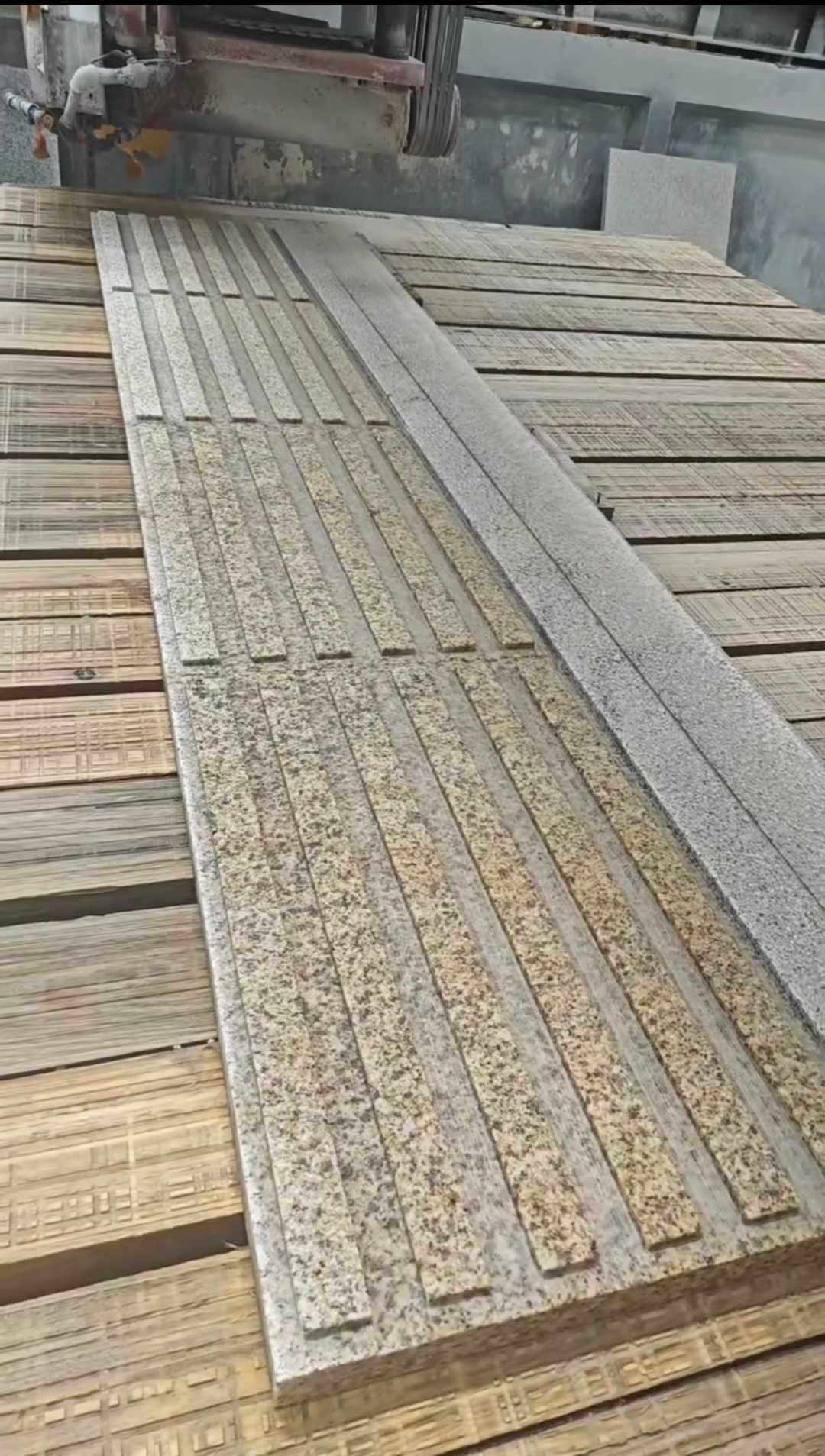 三门峡黄金麻盲道石 盲条