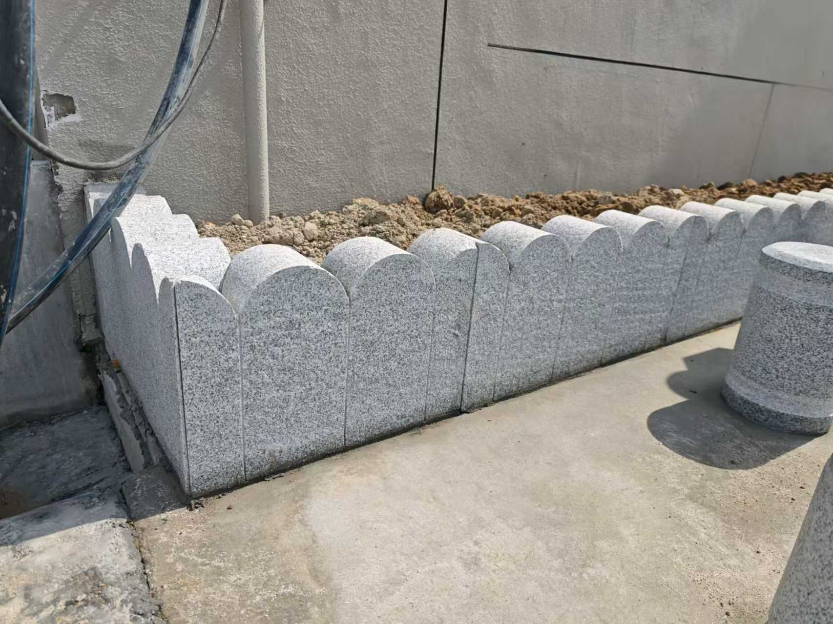 三门峡芝麻白花边石  围边石